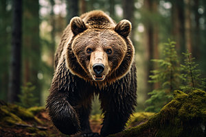 棕熊生态高清摄影图