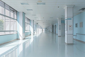 医院走廊诊疗医疗素材
