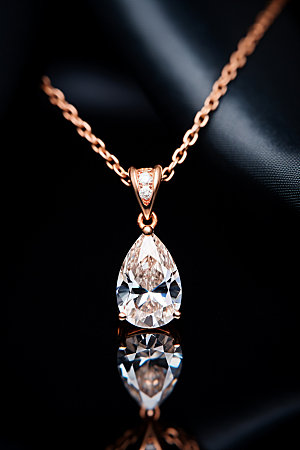 钻石项链精美贵重物品摄影图