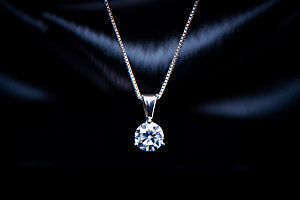 钻石项链精美高清摄影图